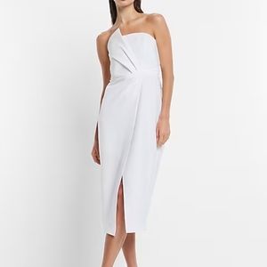 Bridal Statement Bow Midi Dress.